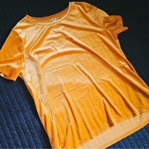 NEW Old Navy | Crushed Velvet Top in Yellow/Gold - Size S - New Without Tags​​​
